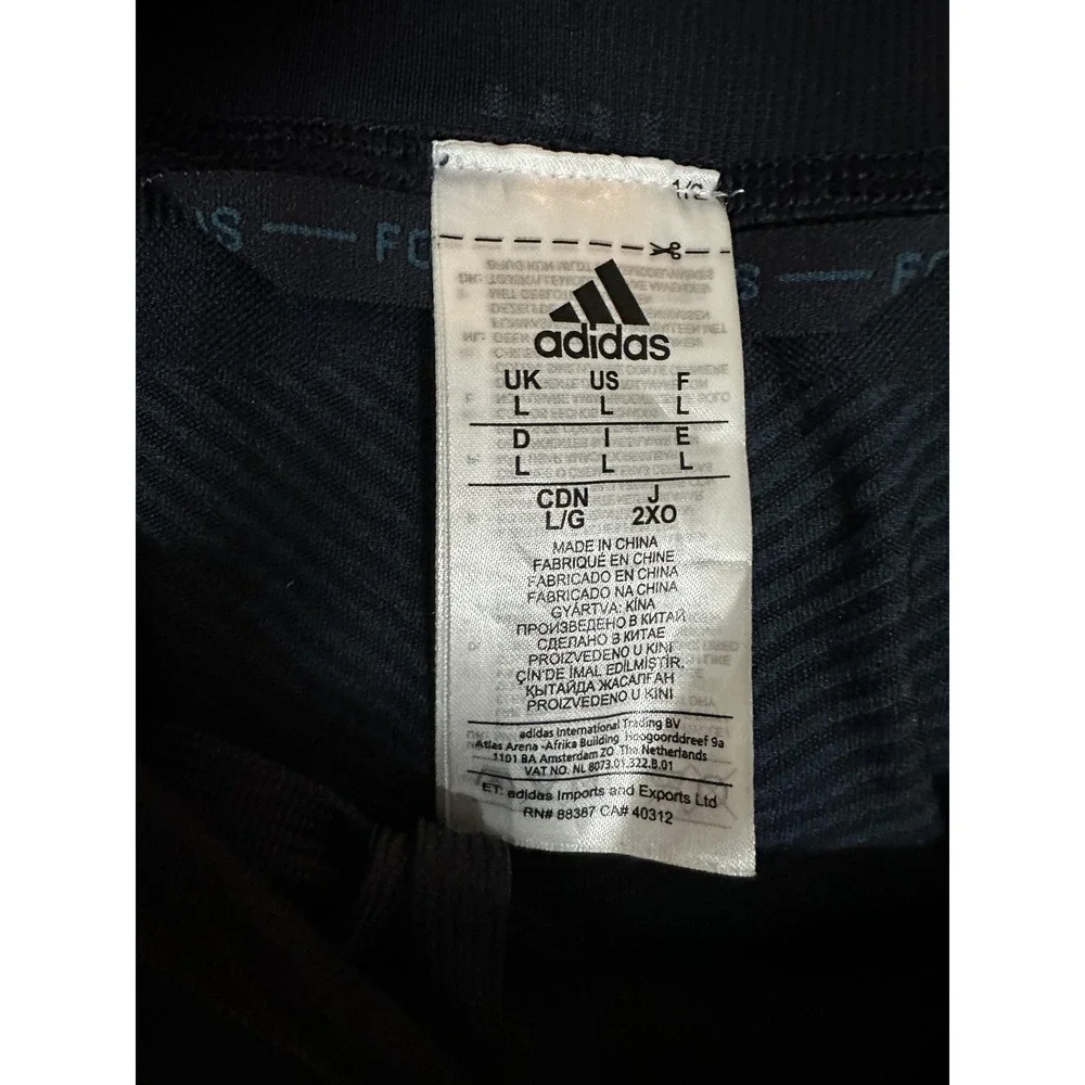 Adidas Shorts Mens Large Navy Blue Parley For The Oceans Athletic Zip Pocket Gym